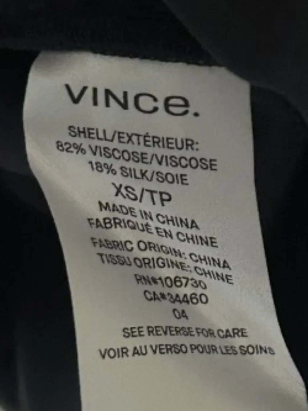 Vince Dark Blue Velvet Shirt Dress XSmall